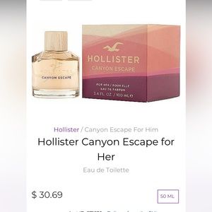 Hollister canyon escape perfume